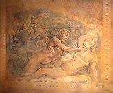 napodobenina fresky Giulio Romano 2 / Nstnn figurln malba / 