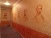 Galerie podobizen G. Verdiho -  Prav strana / Nstnn figurln kresba / Vymvan patina