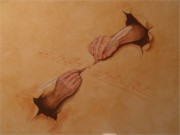 Ruka ruku maluje / Trompe l'oeil / Vymvan patina