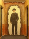 Verdi vstupuje nebo odchz - ivotn velikost / Nstnn figurln malba / 